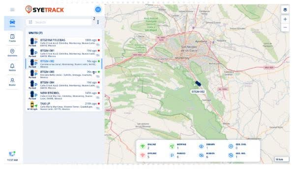 Recorridos de vehículo